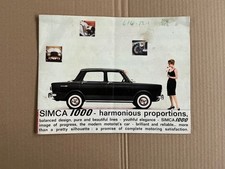 GENUINE SIMCA 1000 1962 CAR