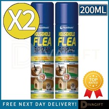 2 x FLEA KILLER SPRAY 200ML