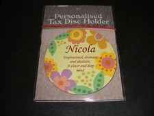 TAX DISC  HOLDER.. (MAGNETIC )...(   NICOLA .)...(NEW )