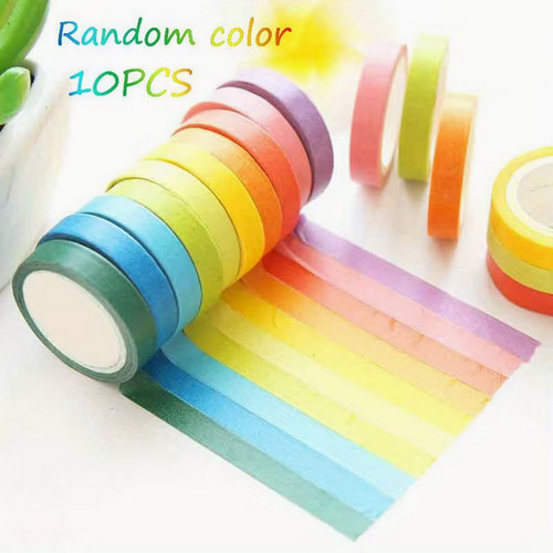 Rainbow washi tape - set, 10