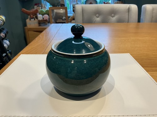 Denby greenwich lidded sugar - denby,