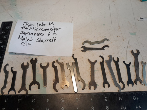 Job lot micrometer spanners - job,