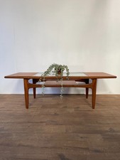 G Plan Mid-Century Teak Coffee Table – Glass Insert, 1960s Vintage Retro MCM