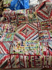 Patchwork quilt blanket throw