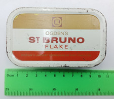 St. Bruno Pipe Tobacco Advertisign Tin Empty Box Size 9.5x5.5x2.3 Cm