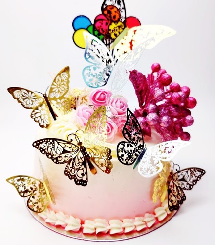 Pcs sizes 3d butterfly - 12,