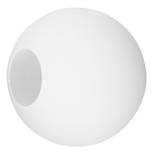 White frosted glass - globe, lamp