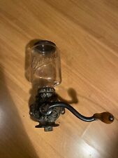 Arcade crystal vintage wall mounted coffee grinder