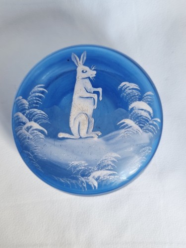 Glass enamelled antique - glass,