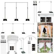 Pipe and Drape System Wedding Stand Photography Backdrop Curtain Frame Stage
