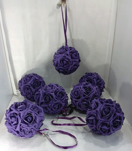 Purple kissing balls lot - kissing,