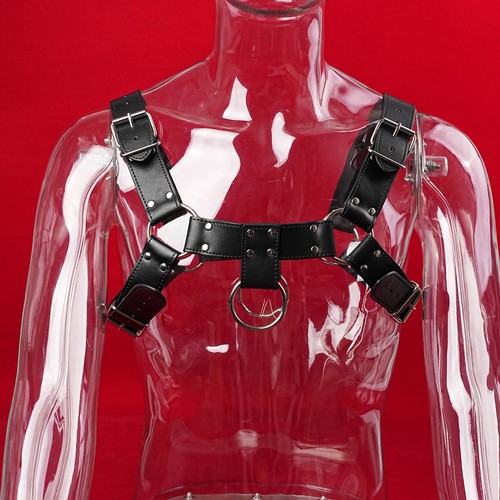 Men leather chest harness - men,