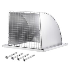 10"x10" Wall Vent Cover Exterior Dryer Vent Outlet Grille Louvered