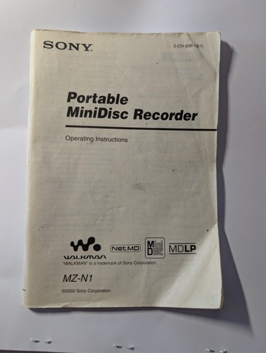 Sony portable minidisc - sony,