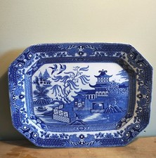 Burleigh Ware Blue Willow Meat