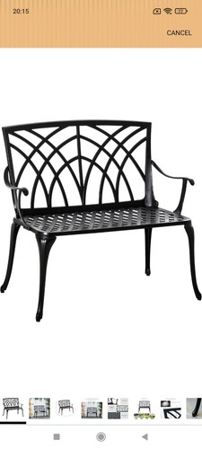 Seater cast aluminium garden - cast,