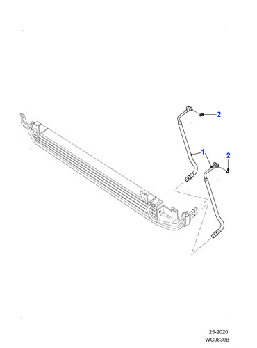 Jaguar genuine oil cooler - oil,