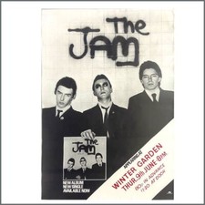 The Jam Winter Gardens 1977 Promotional Concert Poster (UK)