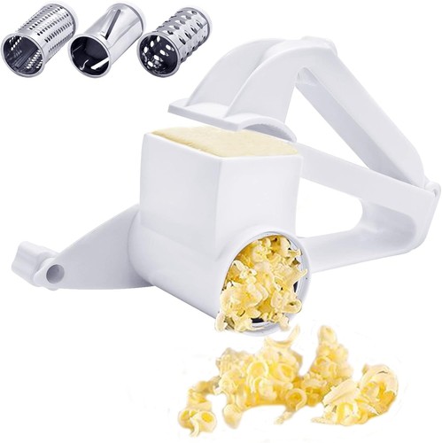 Rotary cheese grater with - grater,