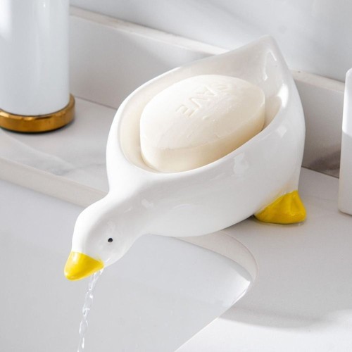 Duck shape soap holder dish - shape,