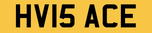 Number plate private - hv,