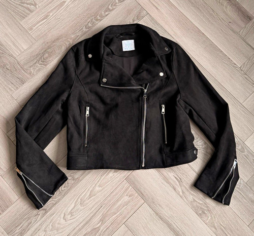 Primark cares black suede zip - primark,
