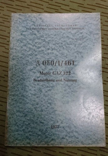 Nva 050 461 engine - a, 322