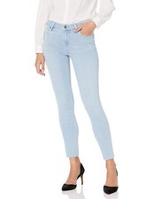 PAIGE 293840 Verdugo  Stretch Mid Rise Ultra Skinny Fit Raw Hem  Margarita, 29