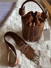 Stunning Ted Baker Tyahla Brown Floral Laser Cut Bucket Bag BNWT Rrp £195!!