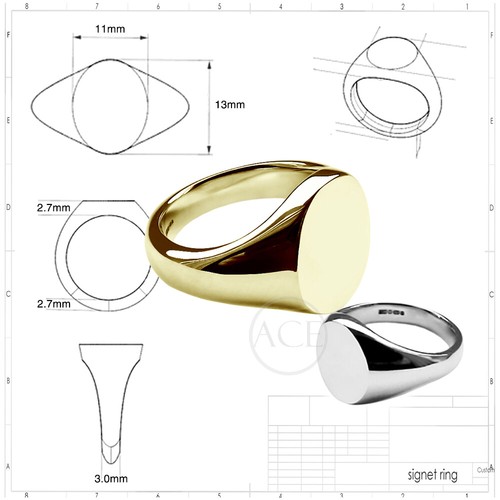 9ct solid yellow gold - 9ct, heavy