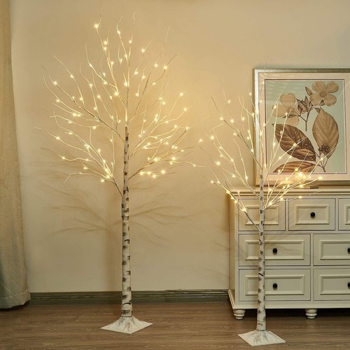 2pcs white twig tree set - twig,