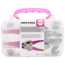 We R Memory Keepers 70908 Crop-A-Dile Punch Kit-Pink