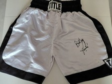 Signed Rocky Burt Young 'Paulie' Boxing Shorts Excellent!