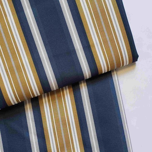 Navy gold stripes fabric water - stripes,