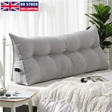 Triangular Wedge Lumbar Pillow Backrest Support Cushion Bolster Soft Headboard