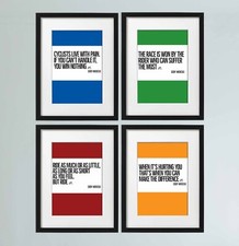 Cycling quote prints - Eddy