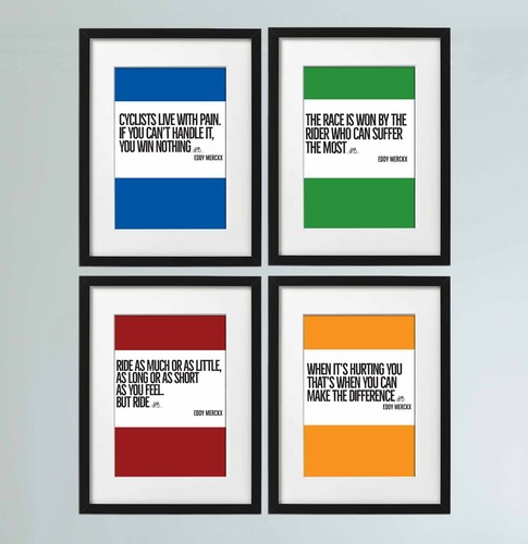 Cycling quote prints eddy - cycling,