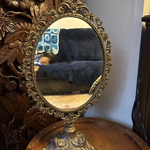 Antique gilt brass rococo - antique,