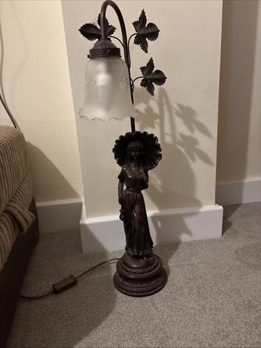 Vintage lady lamp statue - vintage,