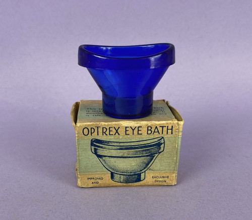 Vintage blue optrex - vintage, bath