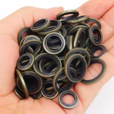 100x Car Oil Drain Plug Washer Gasket Seal Assortment Kits M6 M8 M10 M12 M14 M16