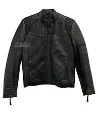 Mens Leather Jacket Black