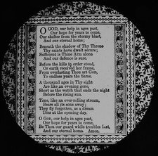 ANTIQUE Magic Lantern Slide O