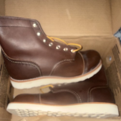 Red wing shoes - wing, iron