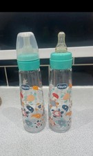 Chicco Glass Baby Bottles  2 X