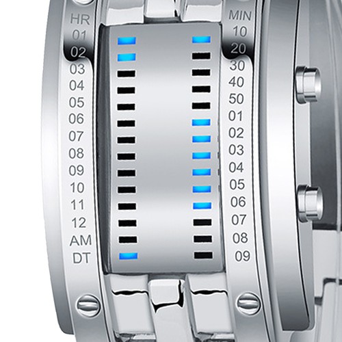 Mens binary watch casual - mens,