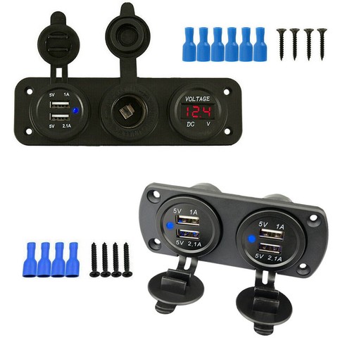Dual usb socket charger 12v - dual,