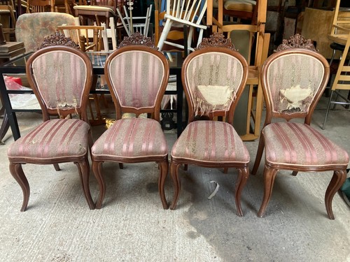 Balloon back dining chairs - back, 4