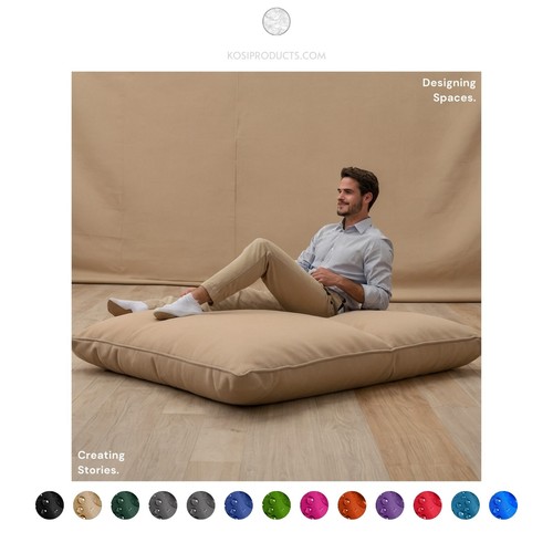 Large beanbag floor cushion - large,