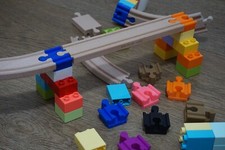 Train Track Adaptor - Connect Duplo To Wooden Track - Bridge Support Connector